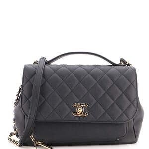 Chanel Large Business Affinity Flap Bag Quilted Caviar